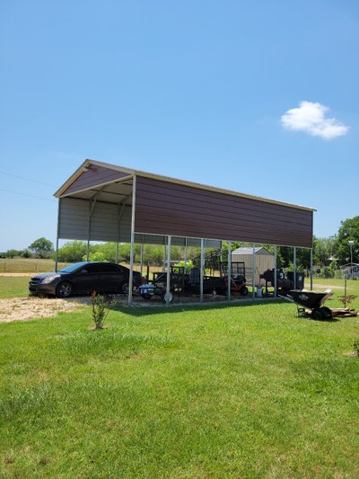36 x 20 Carport in Bellville, Texas