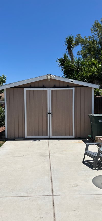 Small 10×10 Shed in Spring Valley, California