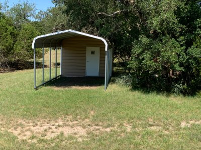 Small 10×20 Carport in Bandera, Texas