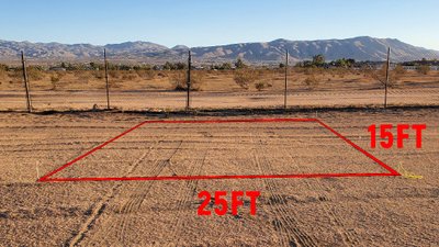 25 x 15 Unpaved Lot in Apple Valley, California near [object Object]