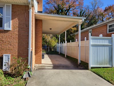 Small 10×25 Carport in Temple Hills, Maryland