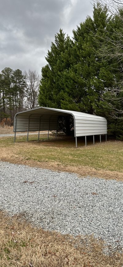 Small 15×20 Carport in Mooresville, North Carolina