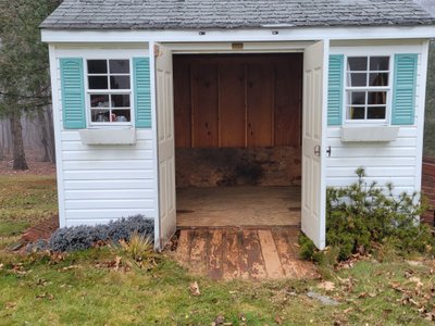 Small 5×10 Shed in Bolton, Connecticut