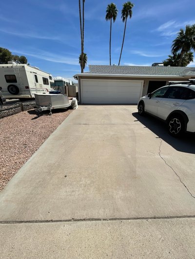 Small 10×25 Driveway in Tempe, Arizona