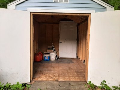 Small 5×10 Shed in Chelmsford, Massachusetts
