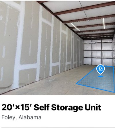 20 x 15 Self Storage Unit in Foley, Alabama