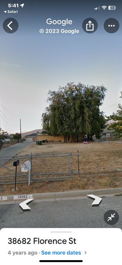 20 x 10 Unpaved Lot in Beaumont, California near 1212 Euclid Ave, Beaumont, CA 92223-1533, United States