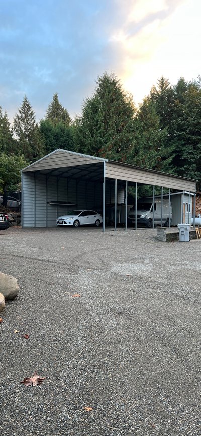 20 x 10 Carport in Kent, Washington