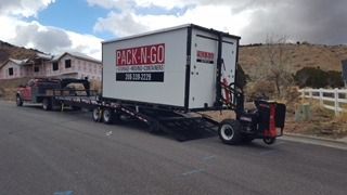 16x8 Shipping Container self storage unit in Chubbuck, ID