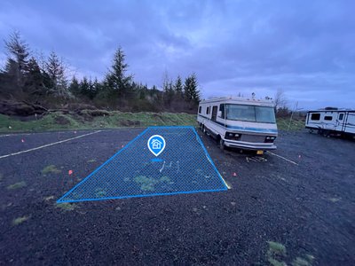 40 x 11 Unpaved Lot in Grand Ronde, Oregon near [object Object]